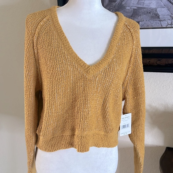 Free People Womens Cropped Knit Sweater - Picture 11 of 14